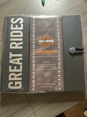 Harley-Davidson Black & Orange Travel Photo Scrapbook